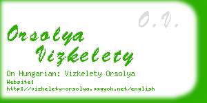 orsolya vizkelety business card